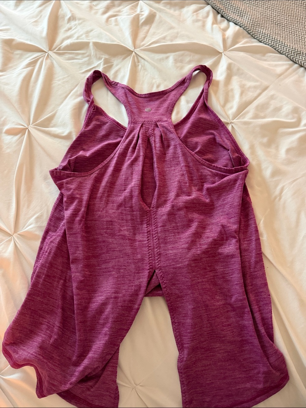 lululemon athletica Heathered Plum Keyhole Racerback Tank